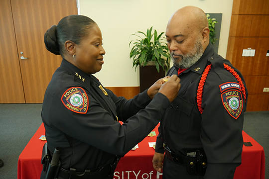 UHPD Badge Pinning
