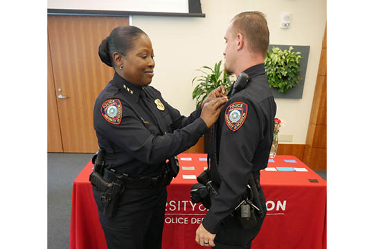 UHPD Badge Pinning