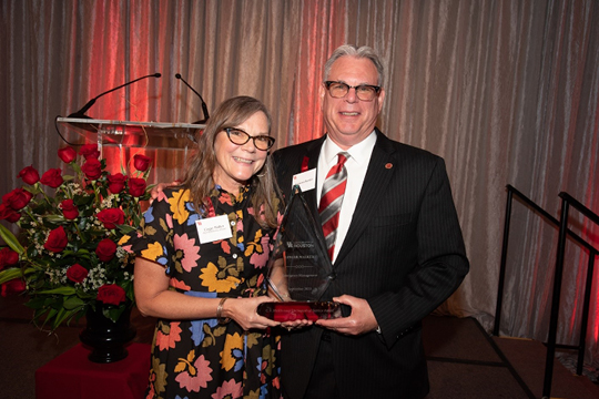 Ginger Walker receives the C. F. McElhinney Award 