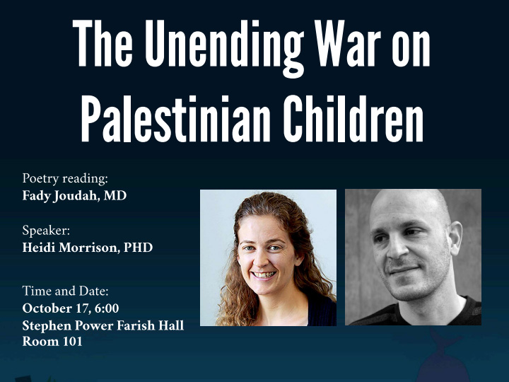 The Unending War on Palestinian Children