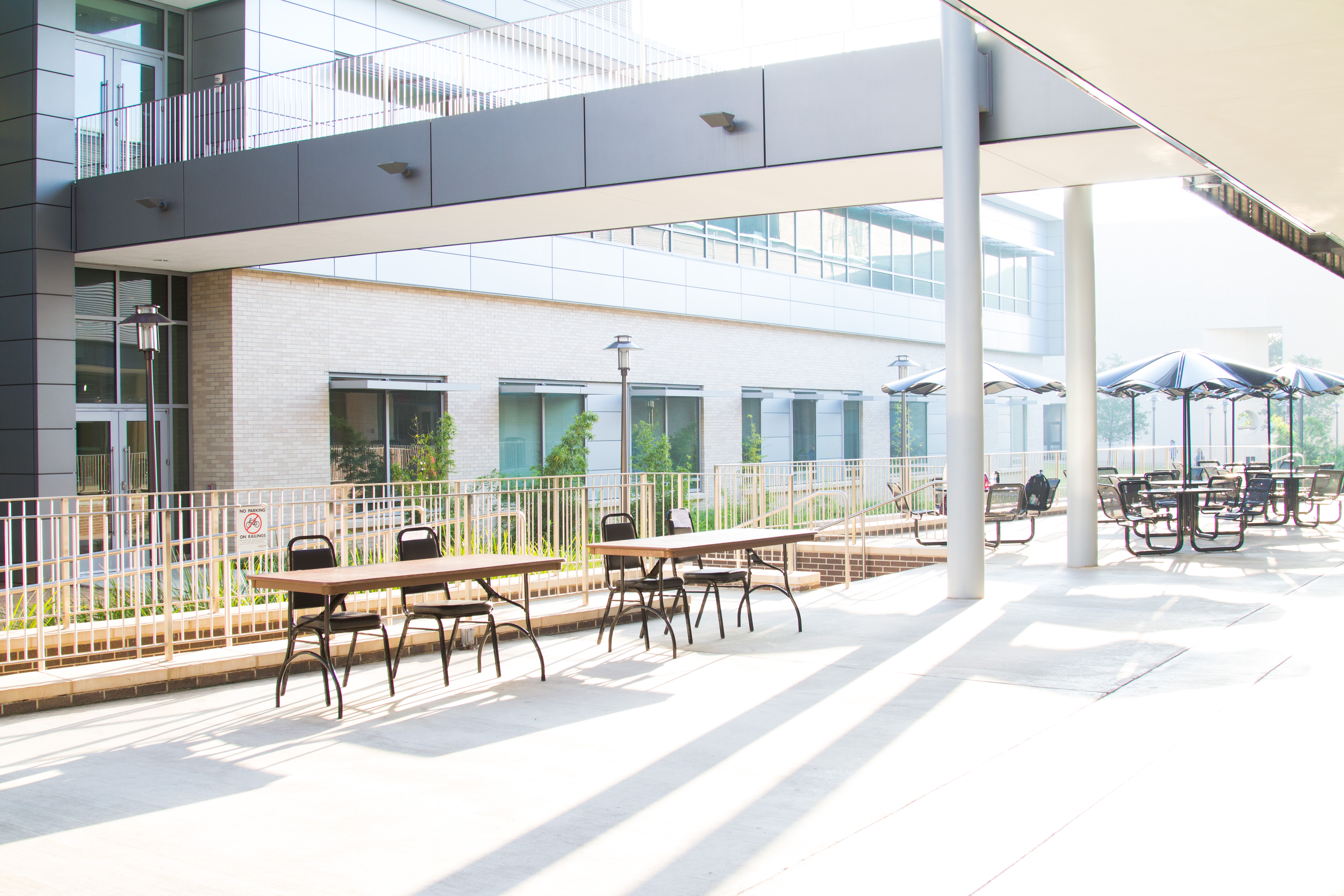 View overlooking the student center