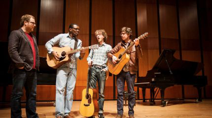 UH Students composers - Photo by Nick De La Torre, Houston Chronicle