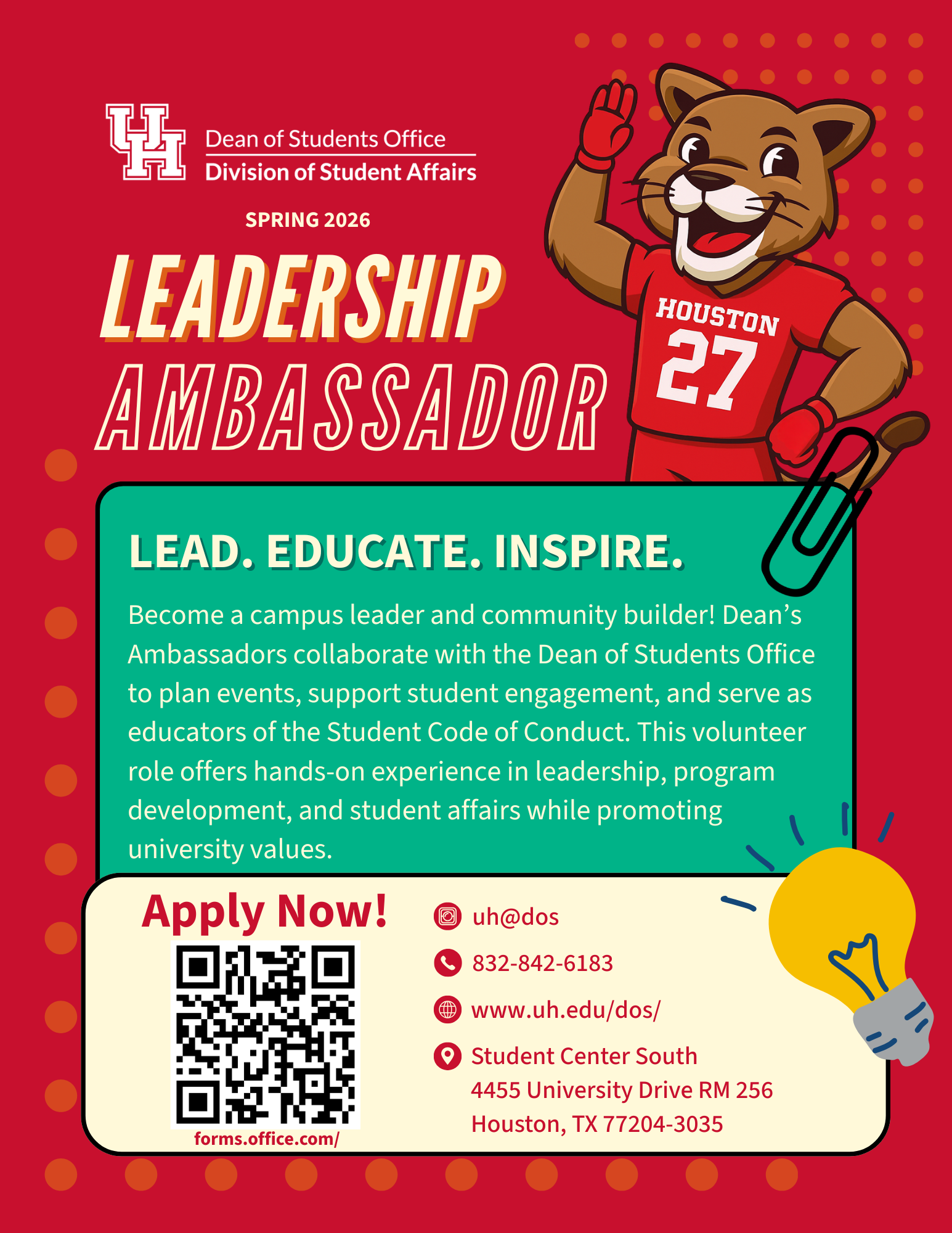 leadership ambassador program application