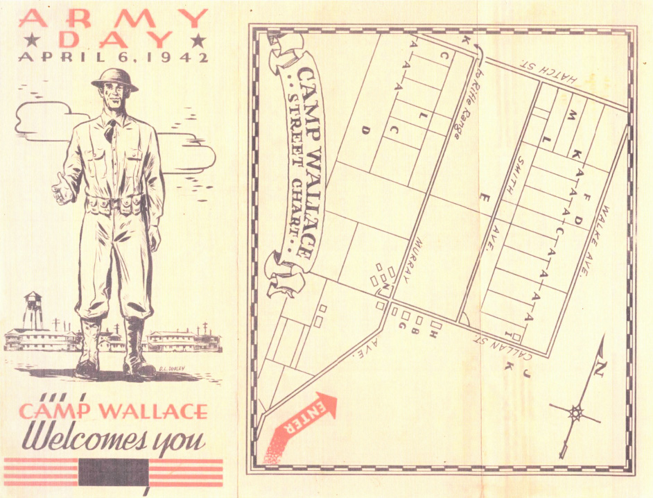 Camp Wallace Welcome Street Map.