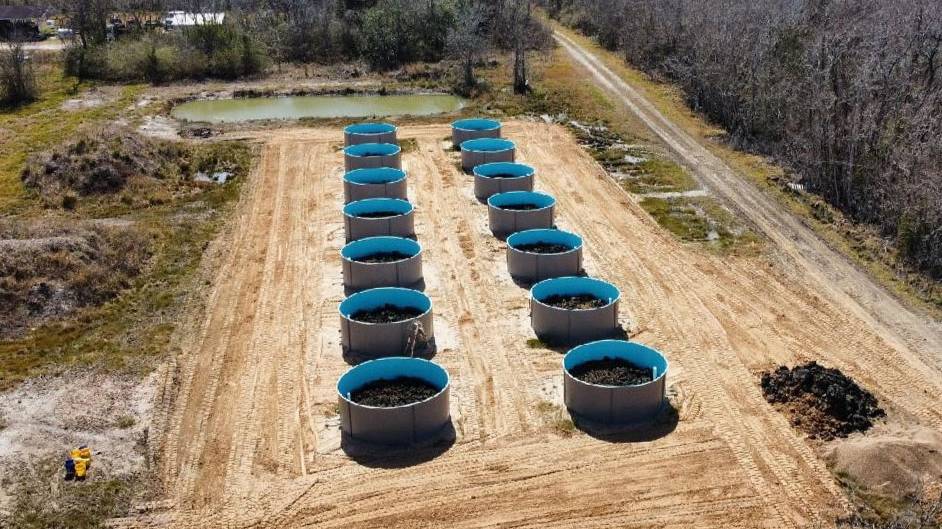 Large wetlands array.