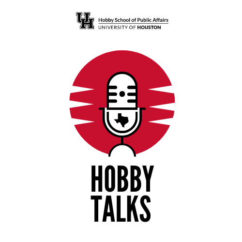 Hobby Talks logo of black and white microphone 