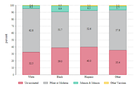 Figure 3: Vaccination Status by Race 