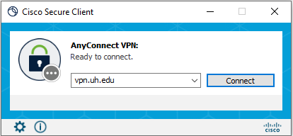 Cisco AnyConnect dialog