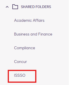 shared folder issso