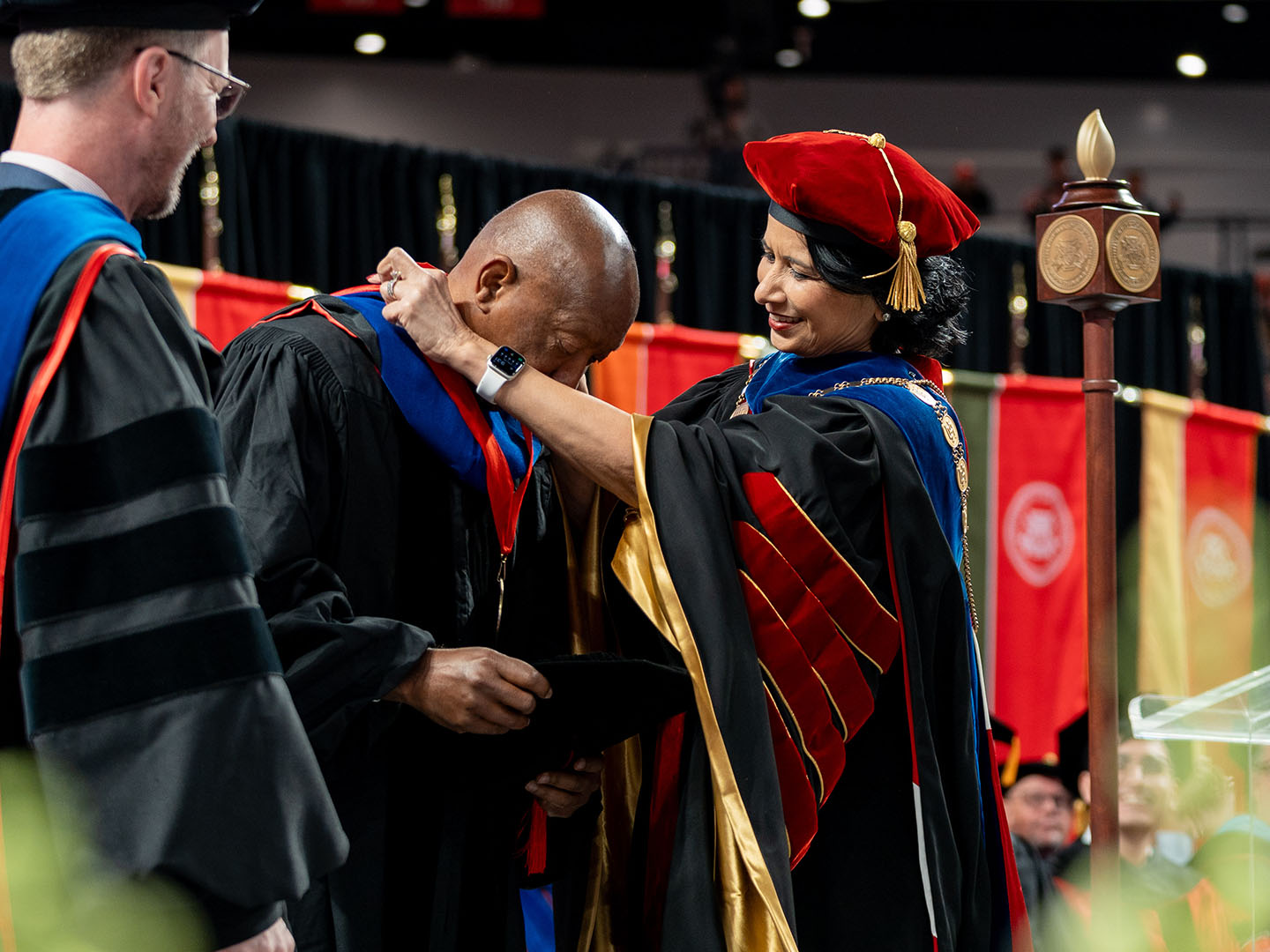 Sylvester Turner receives president's medallion