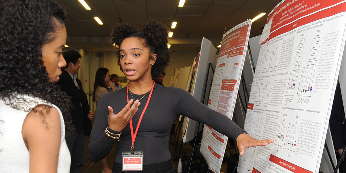 poster presenter and attendee