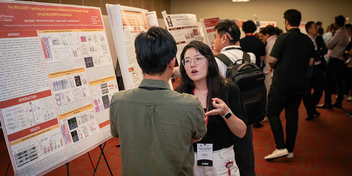 poster presenter and attendee