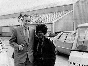 Chief Sterling Baker with an officer, 1960s